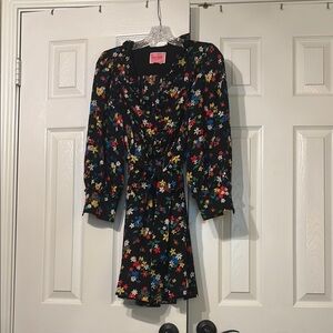 kate spade Black Floral Mini Dress